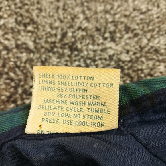 VTG LL Bean Jacket Thinsulate Flannel Quilted Blackwatch Plaid Mens Large Tall - Picture 5 of 9
